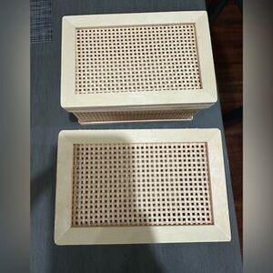 Woven Wooden Storage Decorative Box